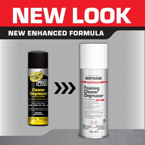 Rust-Oleum Professional Cleaners Foaming Cleaner Degreaser | 20oz Aerosol Can | Professional Strength | 6 Pack - size: 20 Ounce (Pack of 6)