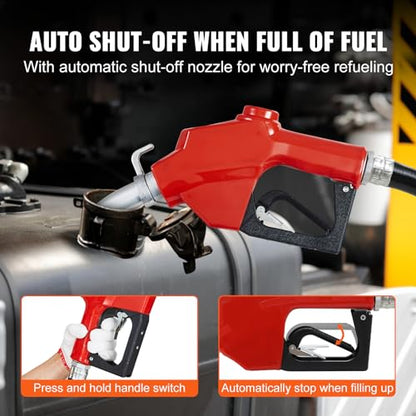 VEVOR Fuel Transfer Pump 12V DC 20 GPM 1/4 HP Gasoline Extractor Pump Kit - size: 12V 20GPM with Accessories