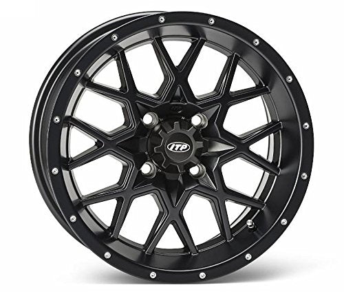 ITP Hurricane ATV Wheels/Rims Matte Black 12" Foreman Rancher SRA