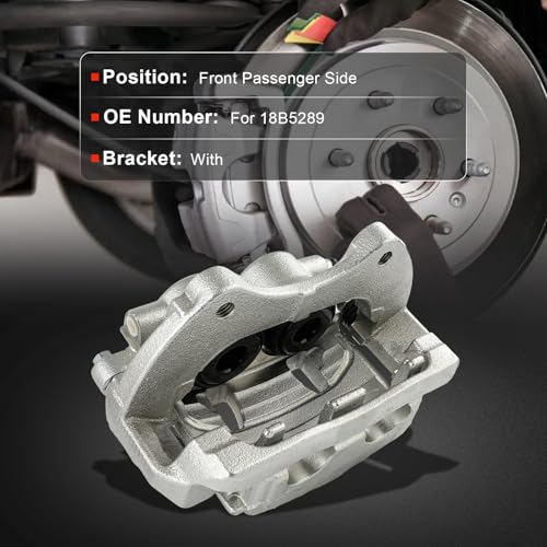 cciyu Front Right Disc Brake Caliper Assembly With Bracket 18B5289 - size: Front Right[18B5289]