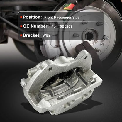 cciyu Front Right Disc Brake Caliper Assembly With Bracket 18B5289 - size: Front Right[18B5289]