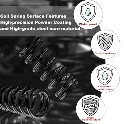 Heavy Duty 3" Front Coil Springs Lowering Kit for 1963-1987 C10 C15 Truck Drop Kit - color: Black, size: 63-87 C10 C15