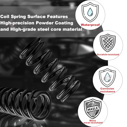 Heavy Duty 3" Front Coil Springs Lowering Kit for 1999-2007 Silverado 1500/Sierra 1500（V8 Only) Truck Drop Kit - color: Black, size: 99-07 1500 3"Drop