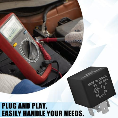 2 PCS P6STD FOAB-14B192-AA Automotive Relays, 12V 5 Pin Fuel Pump Starter Relays for Ford F-150, Explorer, Expedition, Transit, Ensure Stable Operation of Automotive Electrical Systems - size: 2 PCS