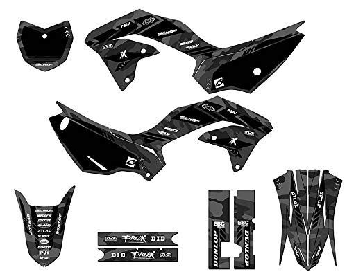 2020-2024 KLX 230 R APACHE Grey Complete Kit Compatible with Kawasaki | Senge Graphics Inc - color: Grey, size: Complete Kit