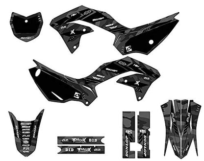 2020-2024 KLX 230 R APACHE Grey Complete Kit Compatible with Kawasaki | Senge Graphics Inc - color: Grey, size: Complete Kit
