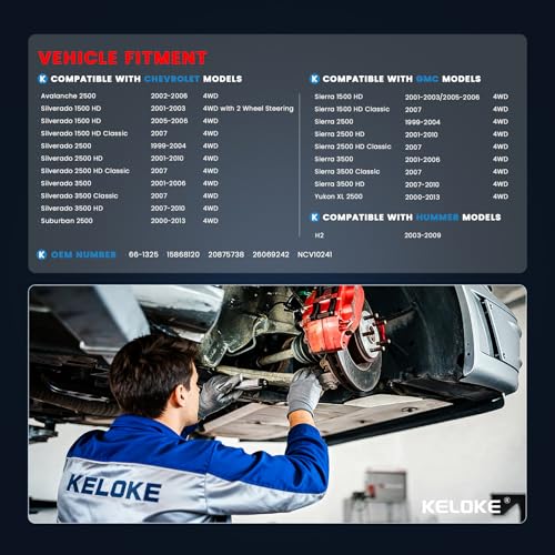 KELOKE CV Axle Shaft Assembly Compatible with Chevrolet GMC & Hummer - size: 66-1325