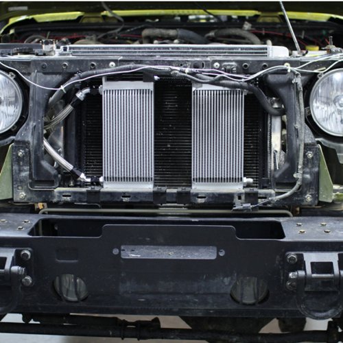 Mishimoto MMTC-WRA-07 Transmission Cooler Fits Jeep Wrangler JK 2007-2017 Silver - color: Silver
