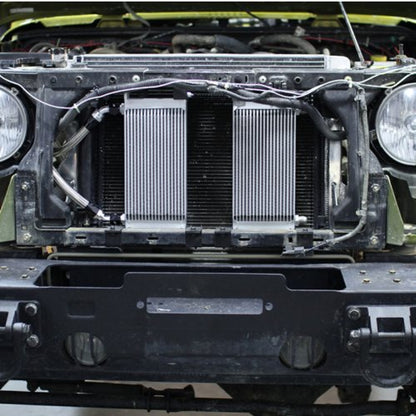 Mishimoto MMTC-WRA-07 Transmission Cooler Fits Jeep Wrangler JK 2007-2017 Silver - color: Silver