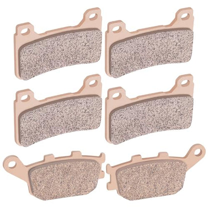 AHL Front & Rear Brake Pads Set for Honda CBR600RR CBR600 RR 2005-2006 (Sintered copper-based) - size: Sintered copper-based
