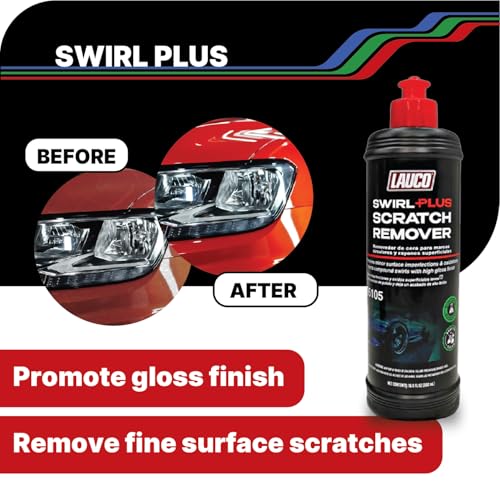 LAUCO Step 2 Fine Polish Compound – 32oz, Professional Swirl Mark & Scratch Remover for Automotive Paint, Silicone-Free, Clear Coat Safe Polishing Compound for High-Gloss Finish, Body Shop 36102 - style: Step2–32oz