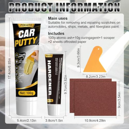 Auto Body Filler for Repair Dent & Scratch on Aluminum Fiberglass