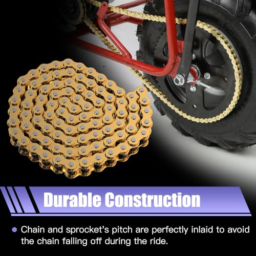 High Torque 60 Tooth Rear Sprocket with 420 Chain for CT200U CT100U - color: Gold