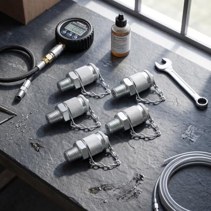 Hydraulic Test Coupling Adapter Kit High Pressure with Sealing Thread for Hose Fitting Oil Measuring Tool(NPT1/4) - size: NPT1/4