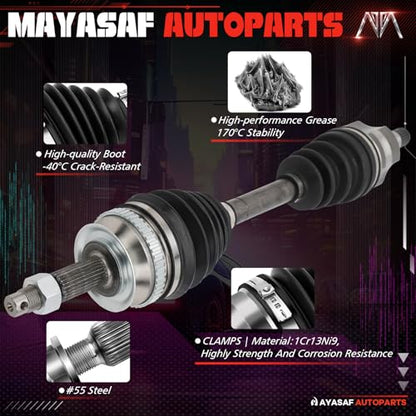 66-3109 Front CV Axle Shaft Assembly for Dodge Grand Caravan 96-07 - size: 60-3109