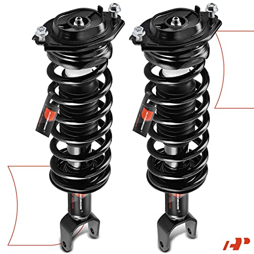A-Premium Rear Complete Strut Assemblies with Coil Springs, Set of 2