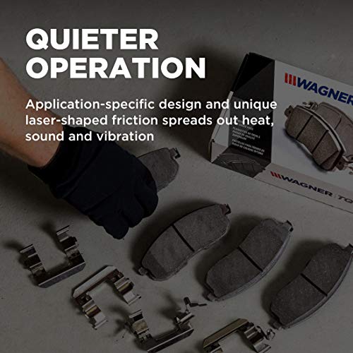 Wagner Brake ThermoQuiet QC1092 Ceramic Disc Brake Pad Set - size: QC1092, style: TQ - Ceramic