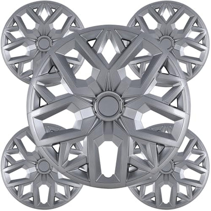 Winjet 14'' Premium Universal Hubcaps Set of 4 Steel Wheel Rims Cover,PP Material Wheel Cover Replacement R14 Hub Caps,Snap-On,Auto Tire Replacement Exterior Cap(14 Inch,Lacquer) - color: Lacquer(5181-B-14), size: 14 inch