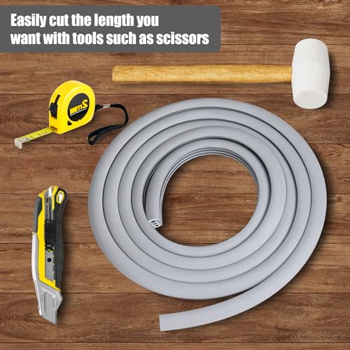 Flexible EPDM Rubber Strip (10 ft Long and 1 inch Wide) for Concrete Crack Repair and Replacement - Weather and Aging Resistant Expansion Joint Filler for Driveways and Sidewalks - size: 1", 10 ft