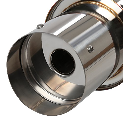 Auto Dynasty 4" Round Catback Exhaust System For 1992-2000 Honda Civic - color: Round Tip