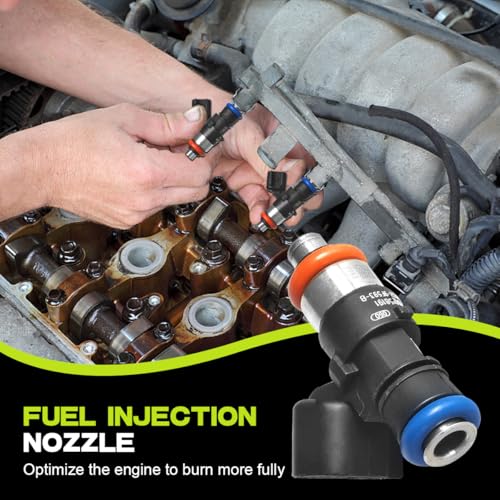 Fuel Injectors For Ford F150 Mustang Explorer Edge 2011-2019, V6 3.5L 3.7L - size: For Ford F150/Mustang/Edge 3.7L (2011-2017)