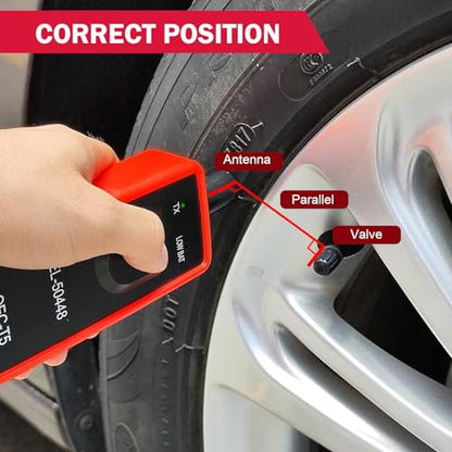 1 PCS TPMS Relearn Tool EL-50449, Ford TPMS Reset Tool, Tire Sensor Reset, Compatible with Ford Lincoln Mercury (Red)