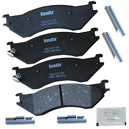 Bendix Priority1 CFC702K1 Disc Brake Pad Set Ceramic for Select Models Ford Econoline,Expedition Heritage HD,Lobo,Lincoln Navigator - size: CFC702K1