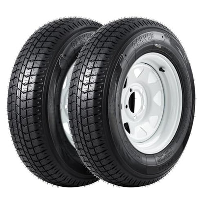 GarveeTech ST205/75D14 Trailer Tire and Wheel Assembly, 5 Lug, Set of 2 - size: ST205/75D14, style: 5 Lug