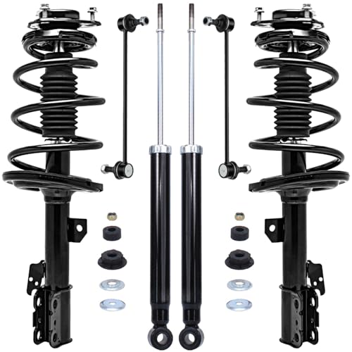 Detroit Axle - FWD Suspension Kit for 2011-2014 Toyota Sienna 3.5L - size: 6AQS47157/ strut shock sway kit