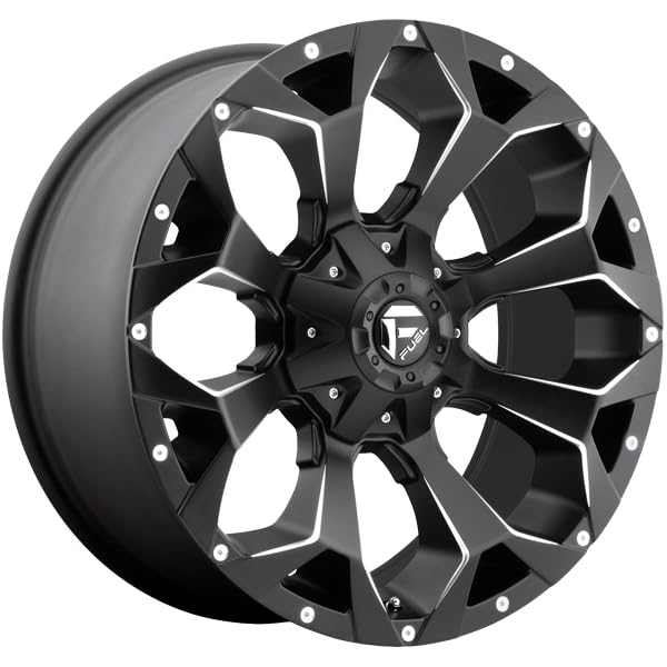 FUEL OFF-ROAD ASSAULT 17X8.5 5X4.25/5.0 5.73 25mm MATTE BLACK MILLED - D5461785G157