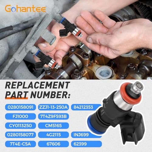 Fuel Injectors 0280158091 Replacement for Ford Lincoln Mazda Mercury Sable