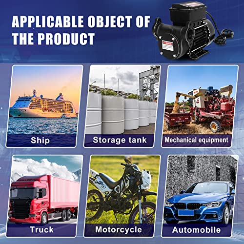 Diesel Transfer Pump 110V 20GPM Oil Transfer Pump - Diesel, Kerosene, Biodiesel, Light Fuel Oil - style: 110V20GPM-Diesel