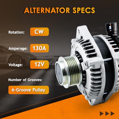 DynaVim Parts New Alternator Fit for Honda Odyssey 2011 2012 2013 11573N - size: 11573N