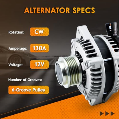 DynaVim Parts New Alternator Fit for Honda Odyssey 2011 2012 2013 11573N - size: 11573N