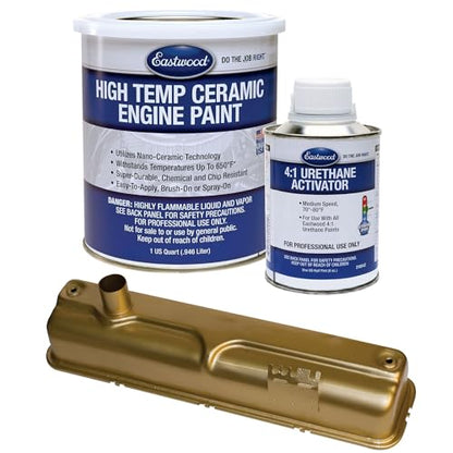 Eastwood Olds Gold High Temperature Ceramic Engine Paint and Activator - color: Olds Gold