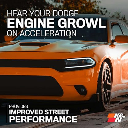 K&N Cold Air Intake System: High-Flow Air Filter, Increase Performance & Acceleration: Compatible with 2011-2023 Chrysler/Dodge: 300, Challenger, Charger, 69-2544TP - style: Metal