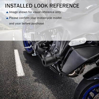 Black Frame Slider Replacement for Ninja 650 KRT Z650 Z650RS 17-25 - color: Black