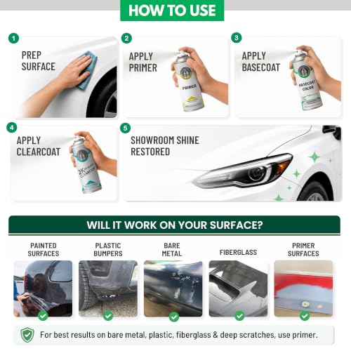ERA Paints - PSC/JSC - Billet Metallic for JEEP Exact OEM Color Match Automotive Touch Up Paint for Cars - Spray Paint with Premium Spray Nozzle - Essential Kit - Made in USA - style: Spray - Essential Kit
