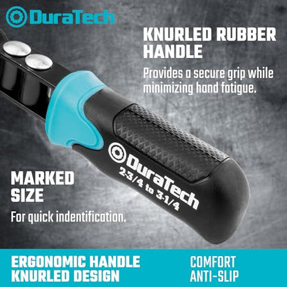 DURATECH Anti-Slip Small Swivel Oil Filter Wrench, 2-3/4" to 3-1/4" - size: Small (Fits Filters 2-3/4" to 3-1/4"), style: Anti-slip