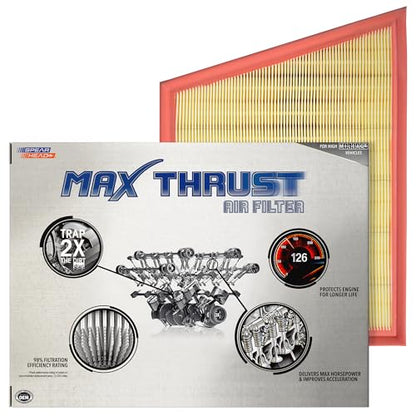 Spearhead Max Thrust Engine Air Filter Replacement | Fits 2011-2016 Silverado & Sierra 2500HD/3500HD 6.6L V8 Diesel | OEM Fit & High Dust Holding Capacity (MT-033) - size: MT-033 1-Pack