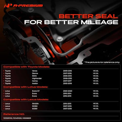 A-Premium Engine Valve Cover Gasket Set, for Oil or Gas Leak Repair