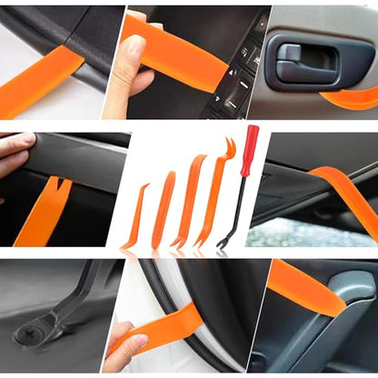 Car Retainer Clips & Fasteners Kit – 18 Universal Sizes Nylon Bumper, Fender Rivets, Door Panel Clips, and Plastic Rivets with Removal Tool for Toyota, Ford (415pcs) - style: 415pcs