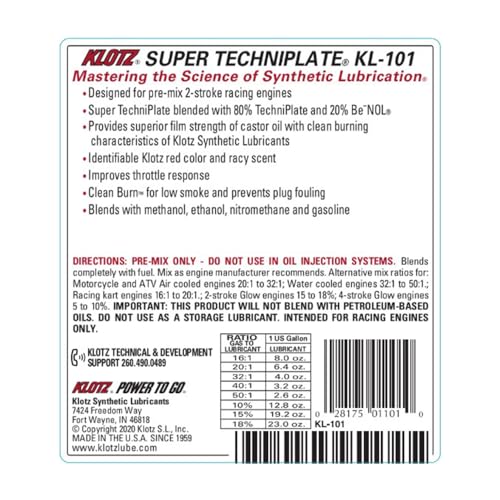 Klotz Super Techniplate, KL-101 (1 Gallon) - size: 1 Gallon