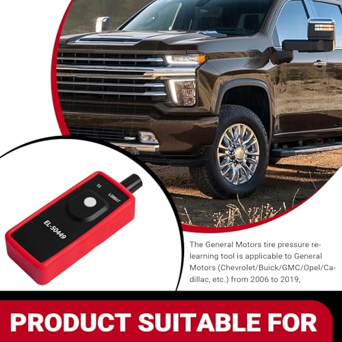 Car TPMS Activation Tool, Replace OEM Number# EL-50449, Tire Pressure Monitor Sensor Activation Reset Tool, Compatible with Ford Lincoln Mercury TPMS Relearn Tool (Black & Red)