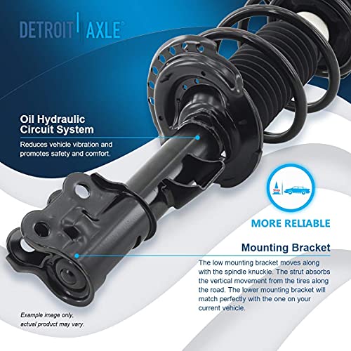 Detroit Axle - Front Struts Sway Bar Links for 2011-2016 Hyundai Elantra - size: 4QS1300508/Sway Kit