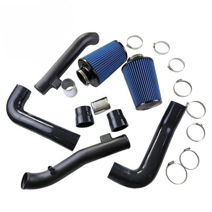 3" Dual Cold Air Intake Kit For Nissan Infiniti 370Z / G37 Q60 +Blue Air Filter