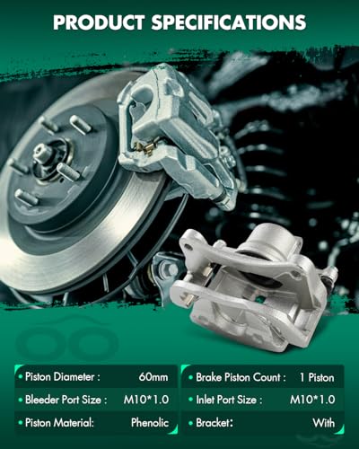 SCITOO 2PCS 18B5422 18B5423 Front Driver & Passenger Side Brake Calipers - size: Front[18B5422 & 18B5423]