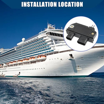 Ignition Module Control Unit for Mercury Marine/Front Ignition Module/Durable Plastic / 1Pcs Black