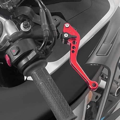 MFGZD for G310R CNC Motorcycle Adjustable Brake Clutch Levers Short Compatible with BMW G310R 2017-2024 Adjustable Handlebars Brake and Clutch Levers Set (Red) - size: G310R Red