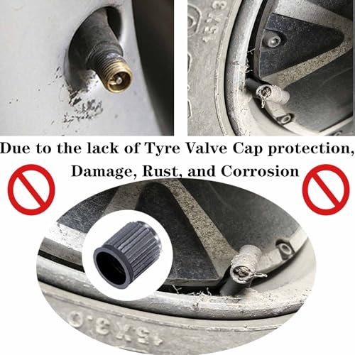 43Pcs Tire Valve Core Remover Tools with 30Pcs Valve Stem Cores,10Pcs Tire Stem Valve Caps, 4-Way Valve Stem Core Tool, Dual & Single Head Tire Valve Core Remover Installer Tools